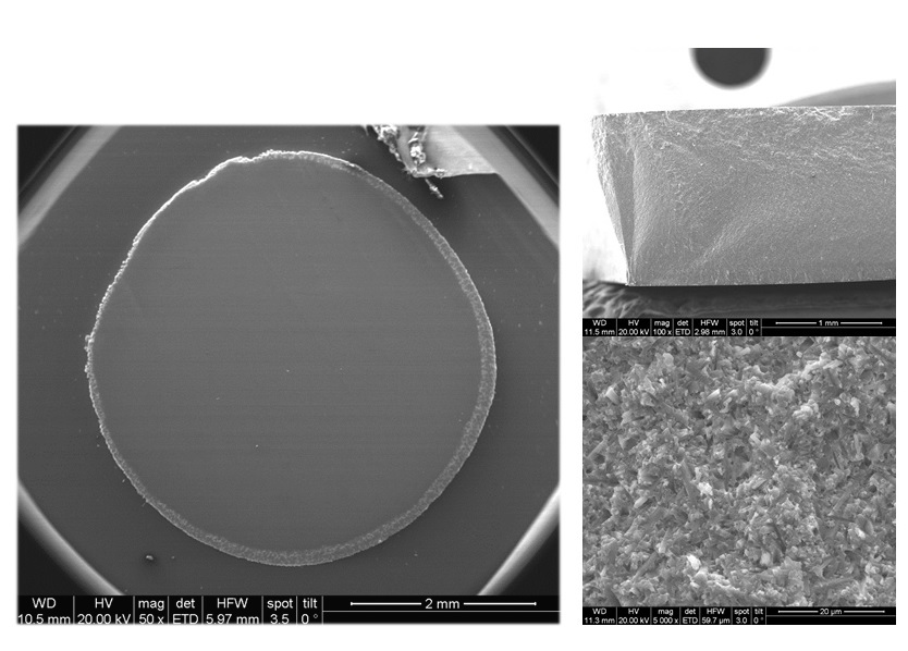 Silicon nitride fracture surface microstructure