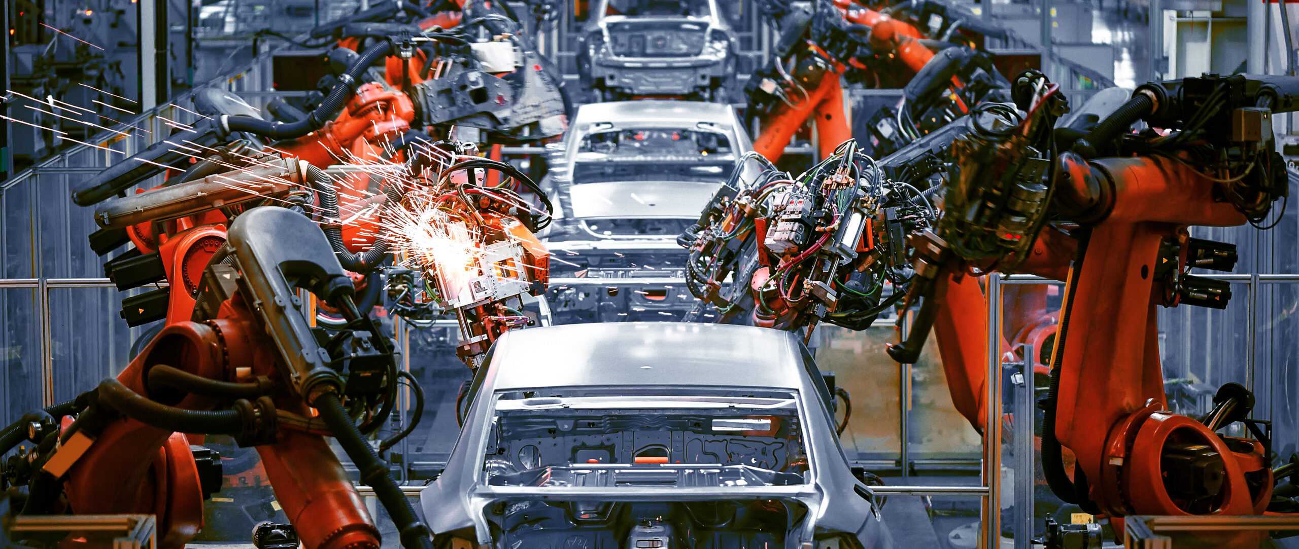 Robotic automotive assembly line